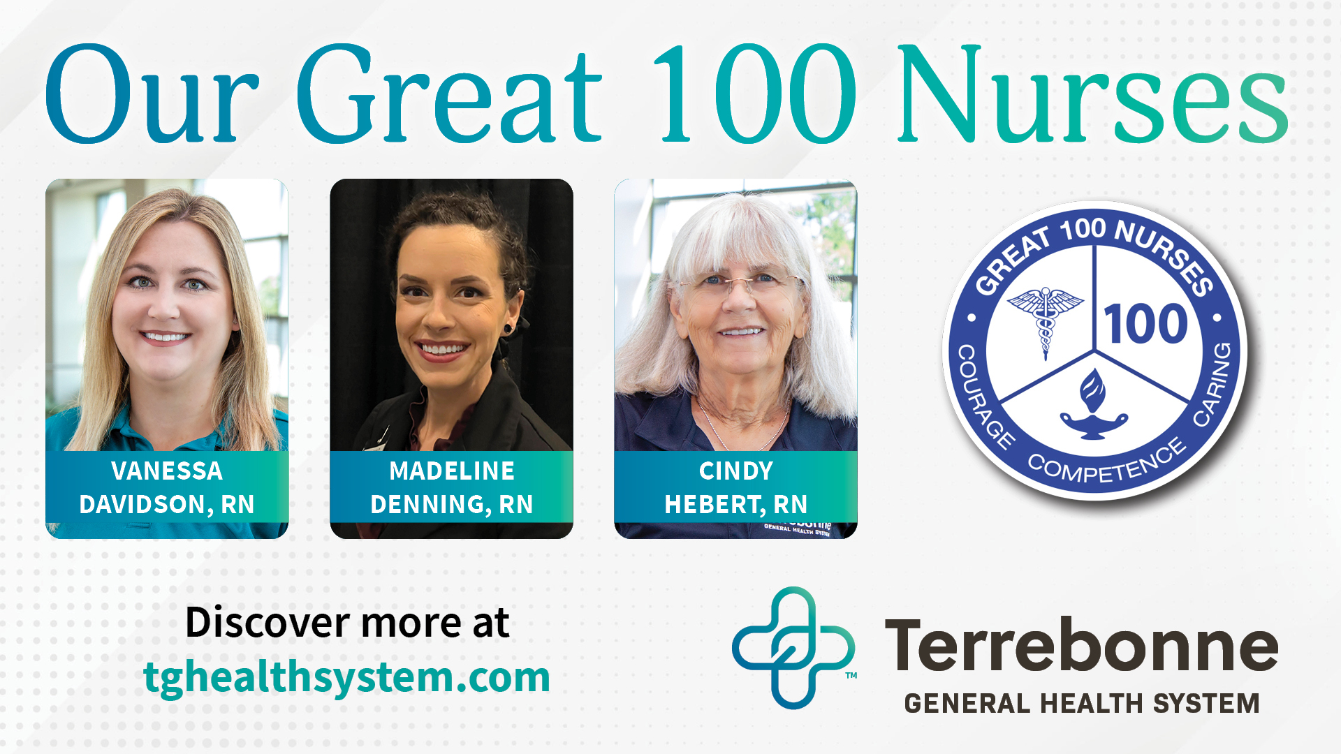 Three Terrebonne General Health System Nurses Named To The 2023 Great